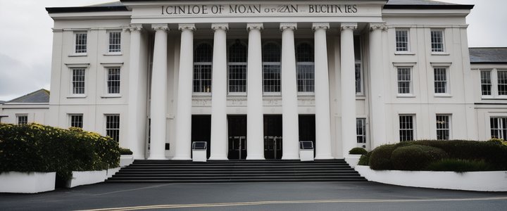 Government officials reviewing documents after licensing suspension announcement.